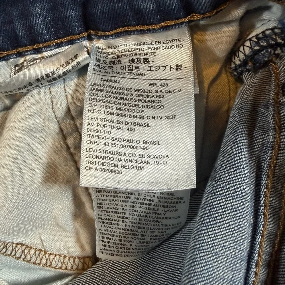 Levis 511 Straight Fit Blue Denim Jeans Mens 36x32 Medium Wash Casual Pants